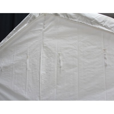 King Canopy White Side Wall Kit with Flaps-10 x 20 ft.   